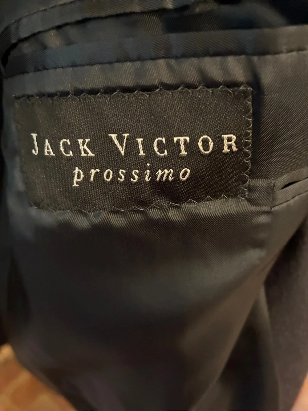Jack Victor Prossimo Sagewood Sport Jacket in 100% Loro Piana Cashmere Navy 44L